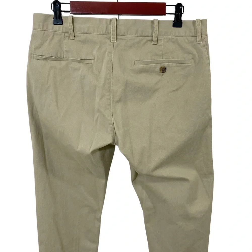 J.Crew Flex Driggs Tan Khaki Chino Pants Men's 31 x 30 Flat Front